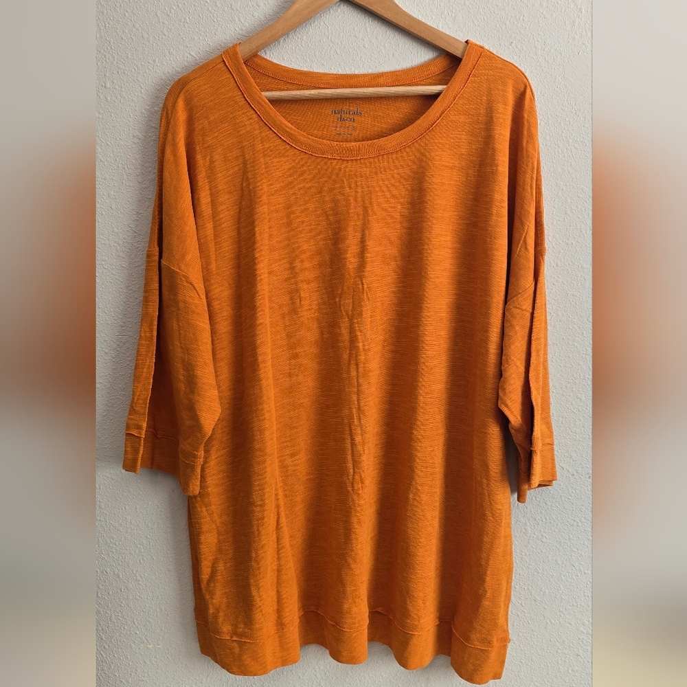 Naturals D & Co. Orange Women's Top